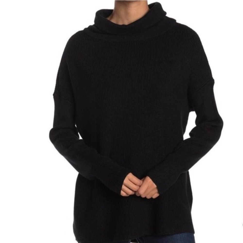 Devotion By Cyrus Cowlneck Ribbed Tunic Sweater M